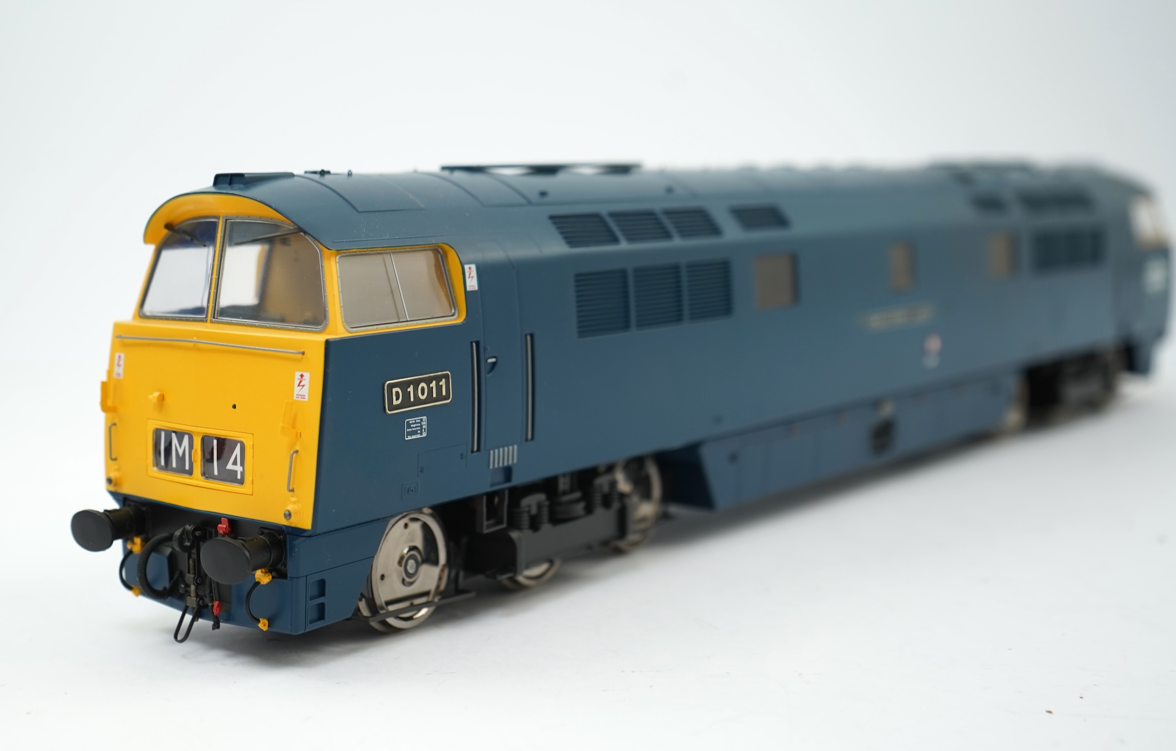 An 0 Gauge Heljan model Class 52 Western Lady D1011 Co-Co diesel hydraulic locomotive, powered for two rail operation, with original box.